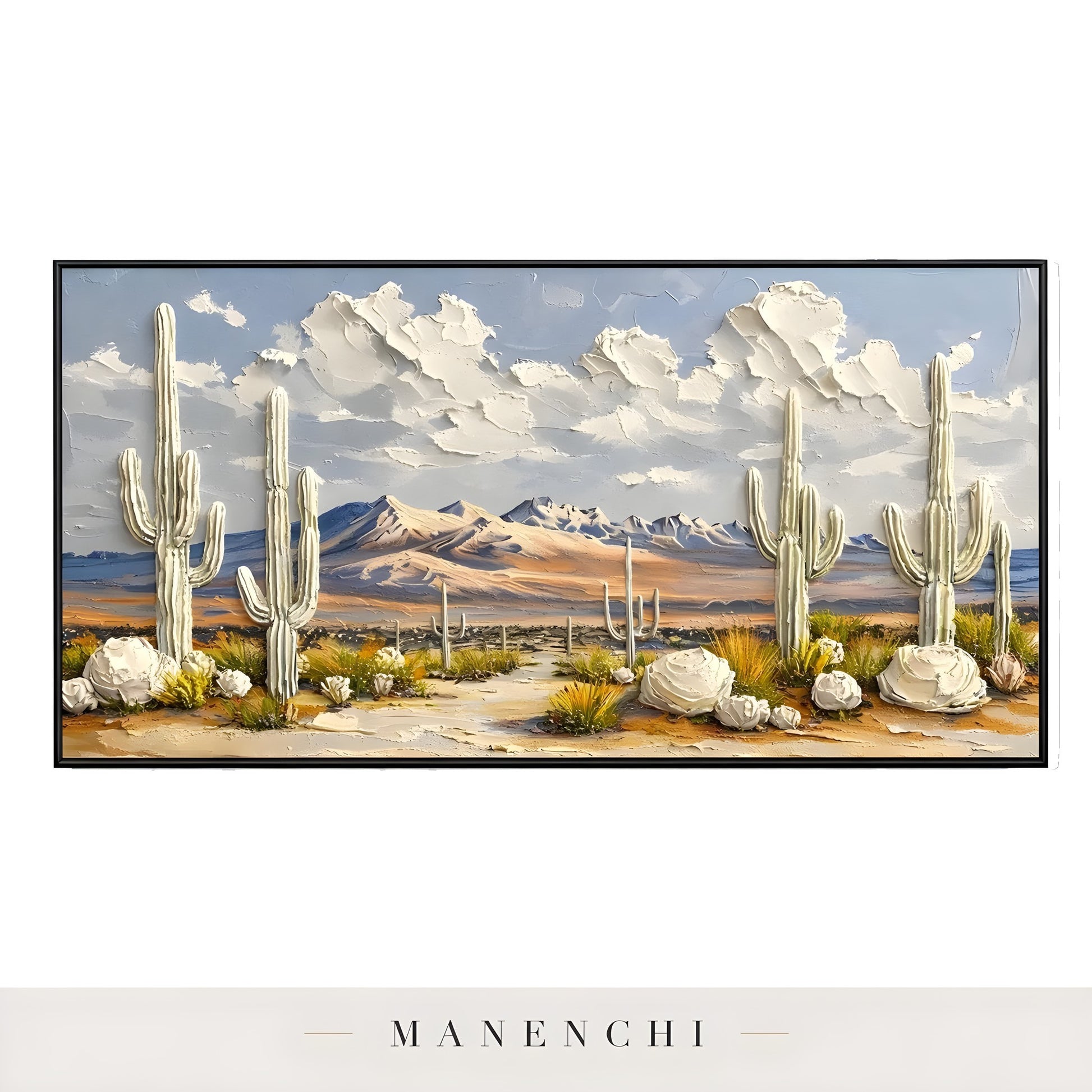 Sonoran Solstice Vista - original hand-painted abstract painting by Manenchi
