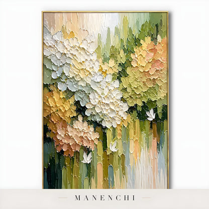 Springtime Garden Radiance - original hand-painted abstract painting by Manenchi