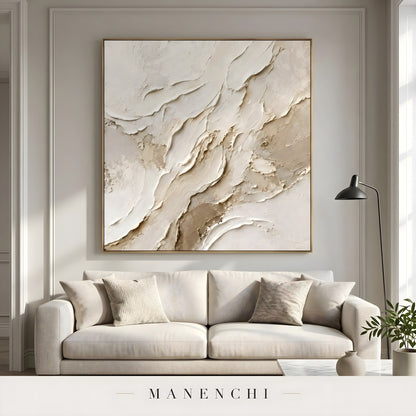 Terraform Crest - original hand-painted abstract painting by Manenchi